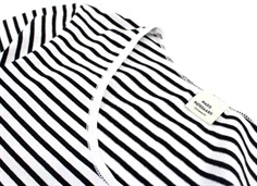 Mads Nørgaard t-shirt Belino white/black striber